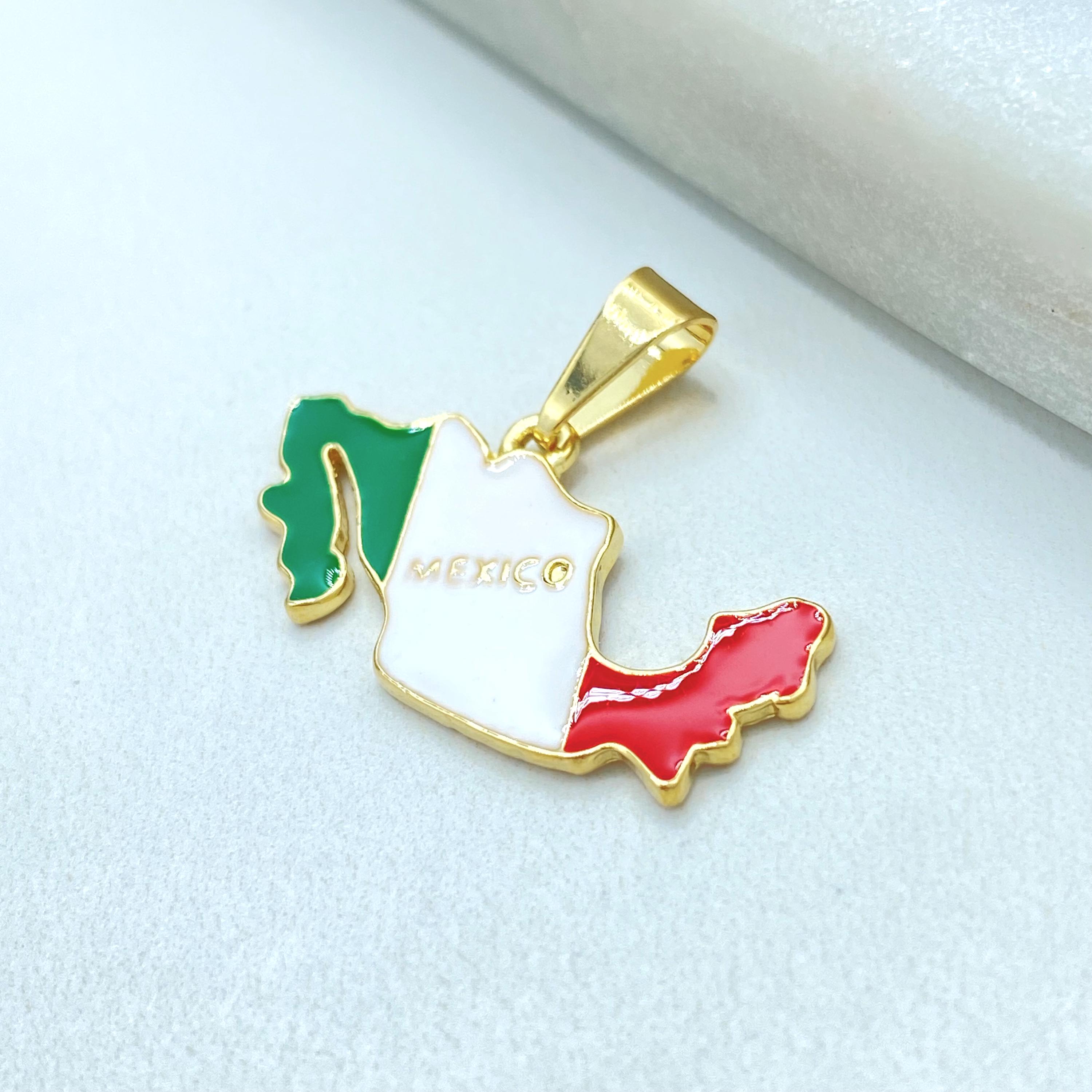 Collana Con Ciondolo Mappa Della Spagna In Acciaio Inox - Colorata E Personalizzata - Regalo Patriottico