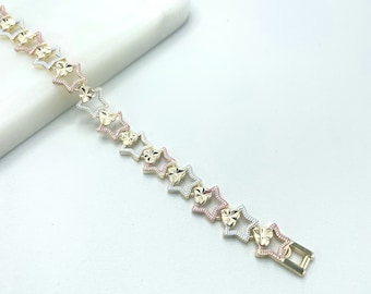 Jude Jewelers Braccialetto Regolabile In Acciaio Inossidabile 316L Con Perline In Zirconia Cubica, Ipoallergenico, Forte E Durevole - 2