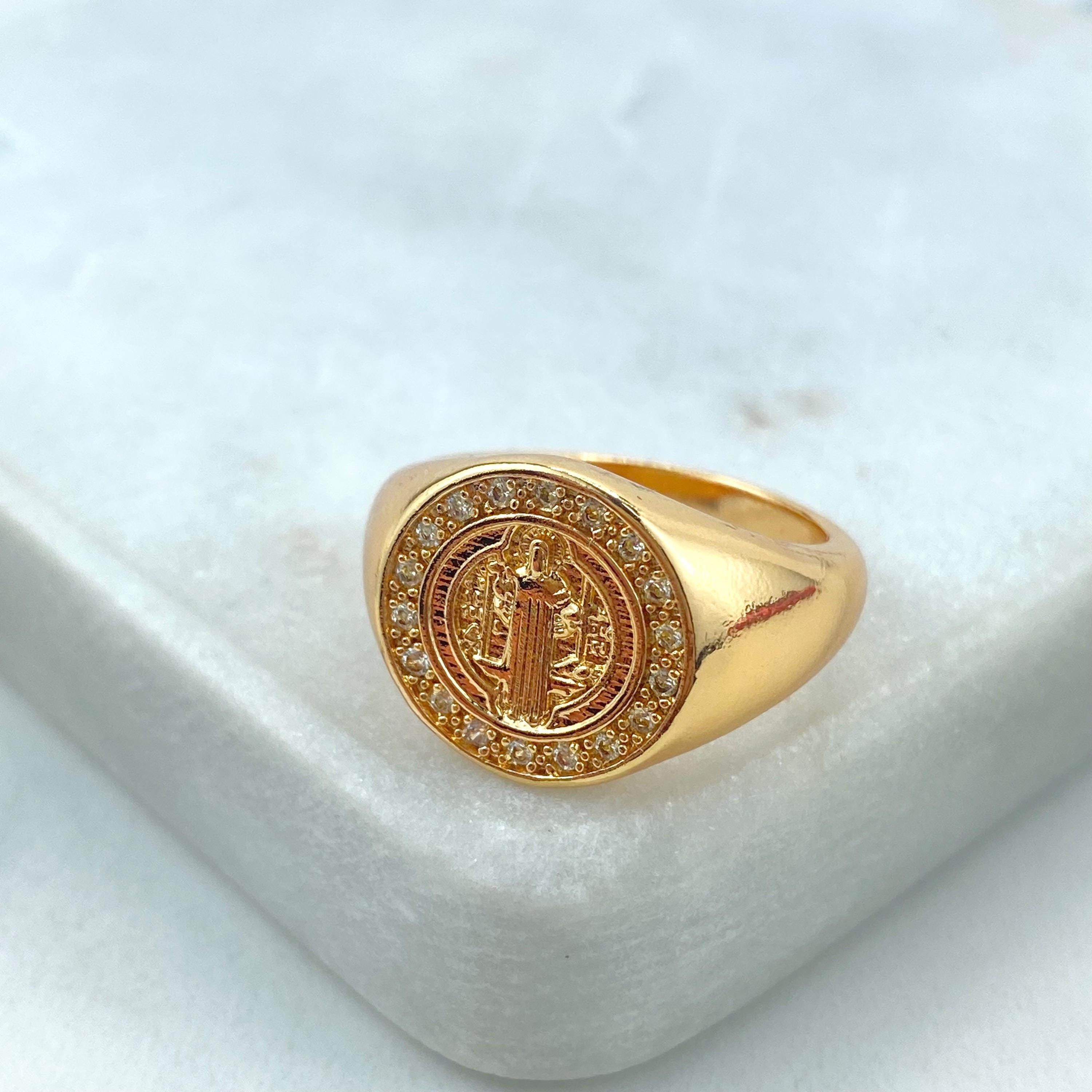 MUNIFICENCE Doppelseitige, Extra Große Medaille Mit Heiligem Benedikt