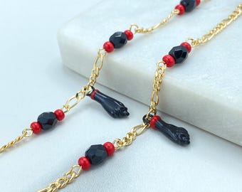 ★OY★HORN BEAD NECKLACE - BLACK★正規品/韓国直送料込/人気 Gwyneth Beaded Horn Necklace in Black | SWANK