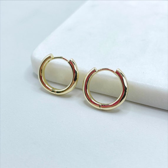Gold filled sale huggie earrings wholesale