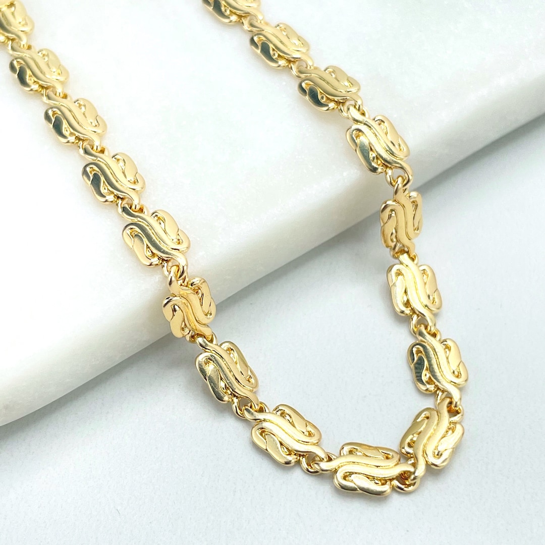 18k Gold Filled 5mm Specialty Chain Bracelet, Turkish Rope Marquise ...