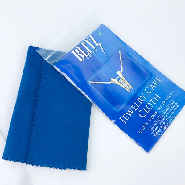 Blitz Jewelry Care Cloth, Cleaner for Gold, Silver and Platinum