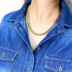 8mm Miami Cuban Chain in 14k Gold Filled, Double Safety Lock Box Clasp, Chunky Curb Link Chain, Unisex Necklace, Wholesale Jewelry Supplies