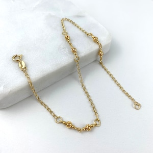 18k Gold Filled Tiny Balls Anklet Wholesale Jewelry Supplies