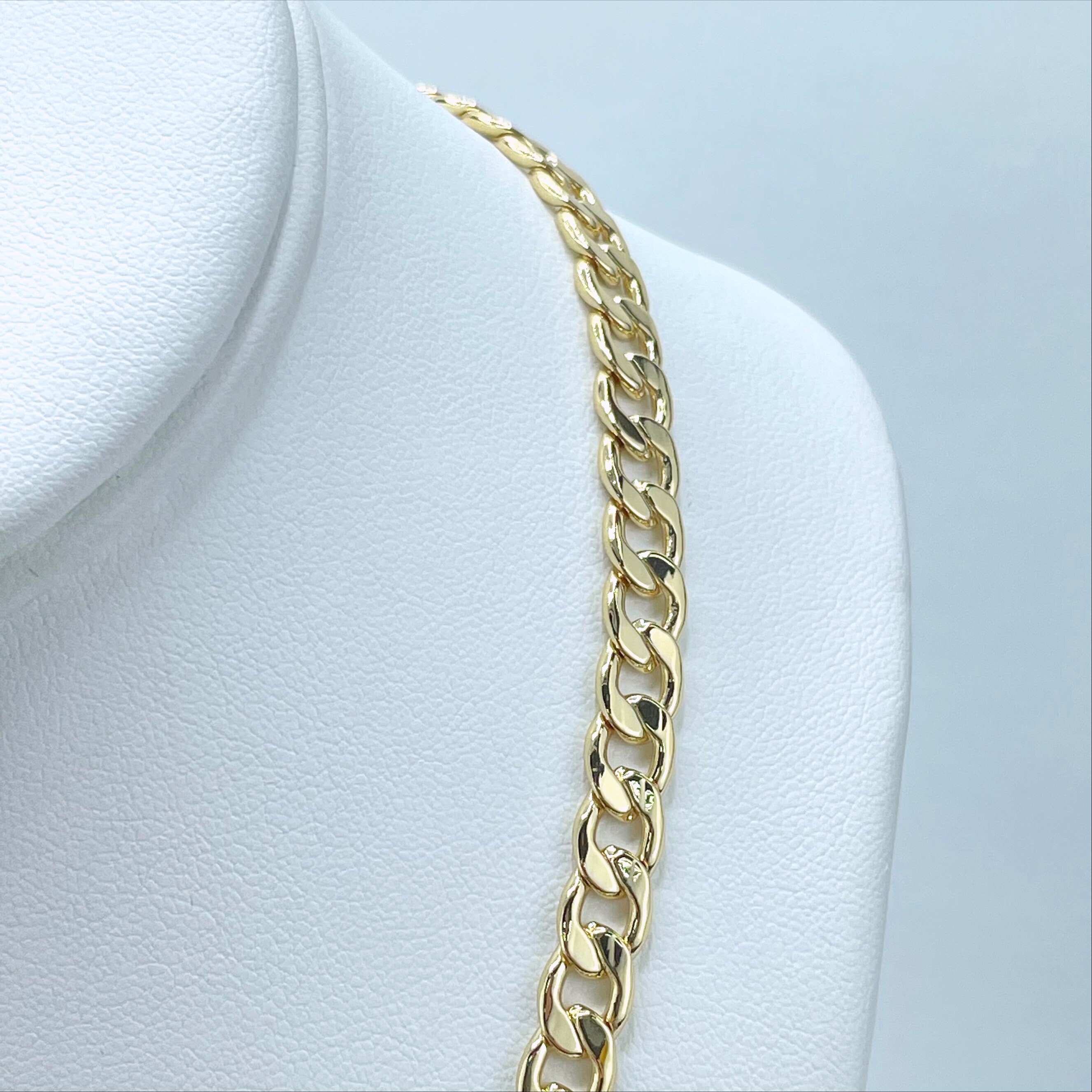 ★日本未入荷★【６ICE】8mmキューバンリンクチェーン Gold マイアミ キューバン リンク チェーンネックレス ｜ GLINT