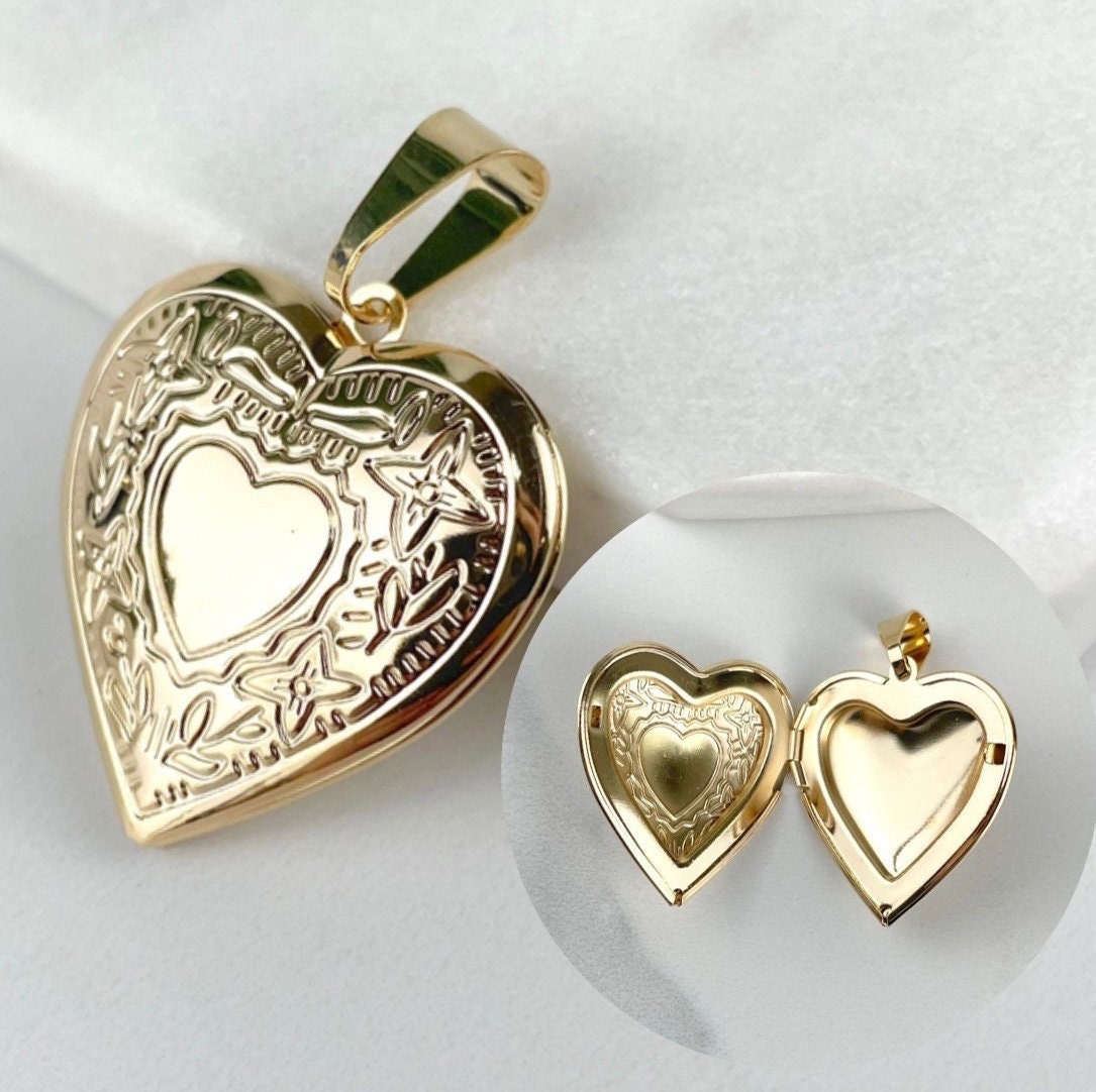 Dainty 18k Gold Plated Stainless Steel Sublimation Blank Heart Lock Frame  Women Jewelry Photo Picture Locket Pendant Necklace - Buy 24k Gold Locket