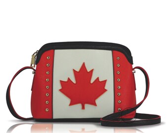 Borsa a tracolla Darling con design bandiera canadese