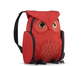 Owl Backpack - Water-repellent Design by Darling's - Medium Small