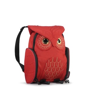 Sac à dos hibou - Design déperlant par Darling's - Moyenne petite