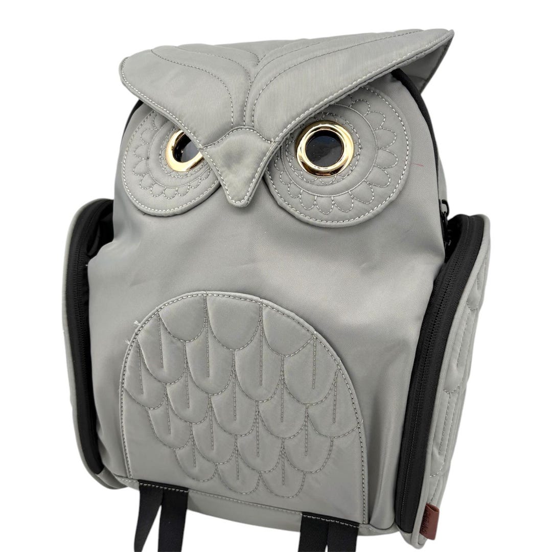 バッグ MORN CREATIONS black owl backpack Owl KIDS SMALL BLACK 3D backpack MORN CREATIONS bag INFANT