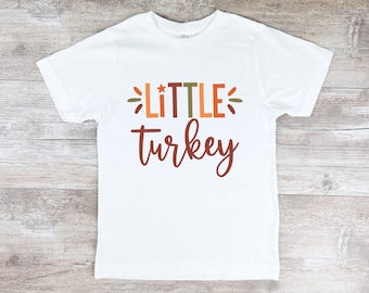 Cute Turkey Toddler Shirt - Fall Thanksgiving Unisex Tee - 3053