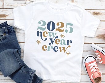 New Year Crew Shirts for Kids, 2025 New Year Matching Kids Shirts, Cousin Crew Shirts, Welcome 2025, New Years Party Tees for kids, 1171