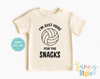 Volleyball Snacks Toddler Shirt: Funny Game Day Tee - 4087