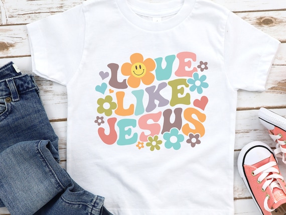 Love Like Jesus Baby Onesie: Retro Christian Bodysuit - 1093