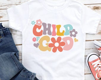 Child of God Shirt: Retro Christian Easter Baby Onesie - 1096