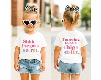Big Sister Announcement Shirt | Secret Reveal Tee
