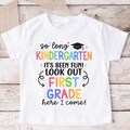 Kindergarten Graduate Shirt, Kindergarten Graduation T-Shirt, So Long Kindergarten, First Grade Here I Come, Last Day of Kindergarten 2080