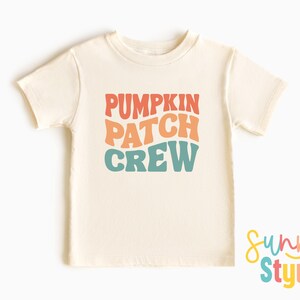 Pumpkin Patch Crew Shirt: Retro Fall Matching T-Shirt - 1192