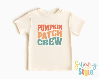 Pumpkin Patch Crew Shirt: Retro Fall Matching T-Shirt - 1192