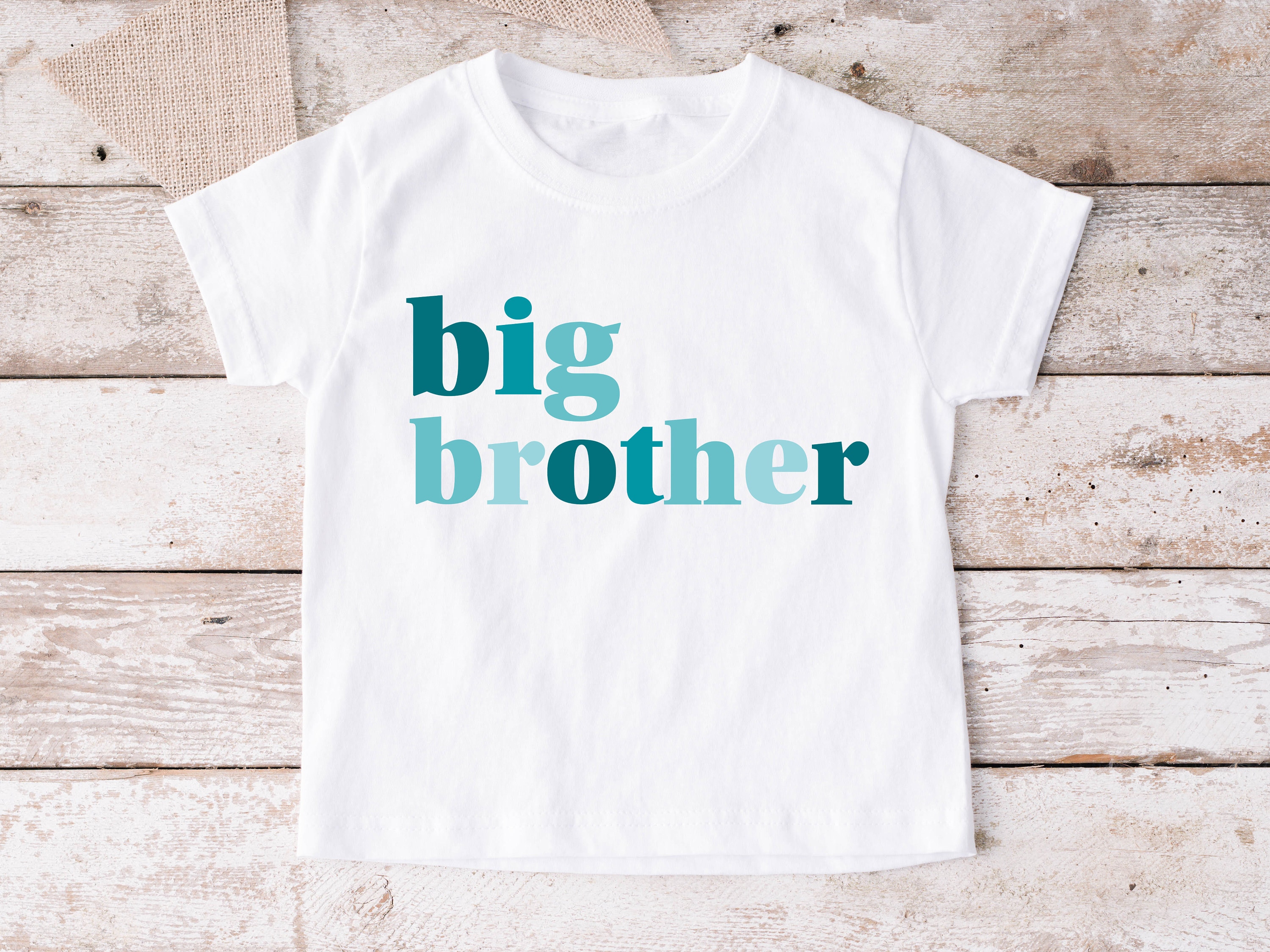 Discover Big Brother TShirt, Big Bro T-Shirt, New Big Brother Tee, Blue Modern Design, Minimalist Toddler Boy T-Shirt, New Baby Announcement, 1176
