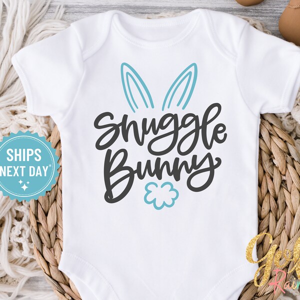 Snuggle Bunny SVG, Easter Onese Svg, Frst Easter Svg, Baby Boy Easter