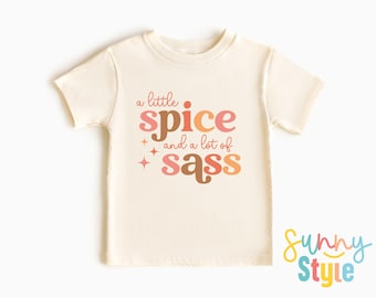 Girls Fall Shirt, Funny Sassy Girl T-Shirt, Cute Pumpkin Spice Toddler Girl Tee, Sassy and Sweet Little Girl Fall Baby Onesie®, 1191