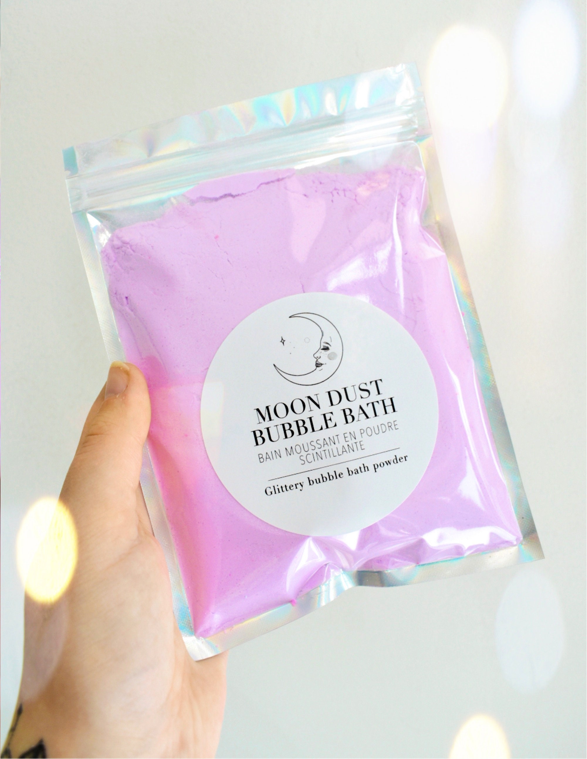 Bubble bath powder Colorful vegan and natural bath powder Etsy