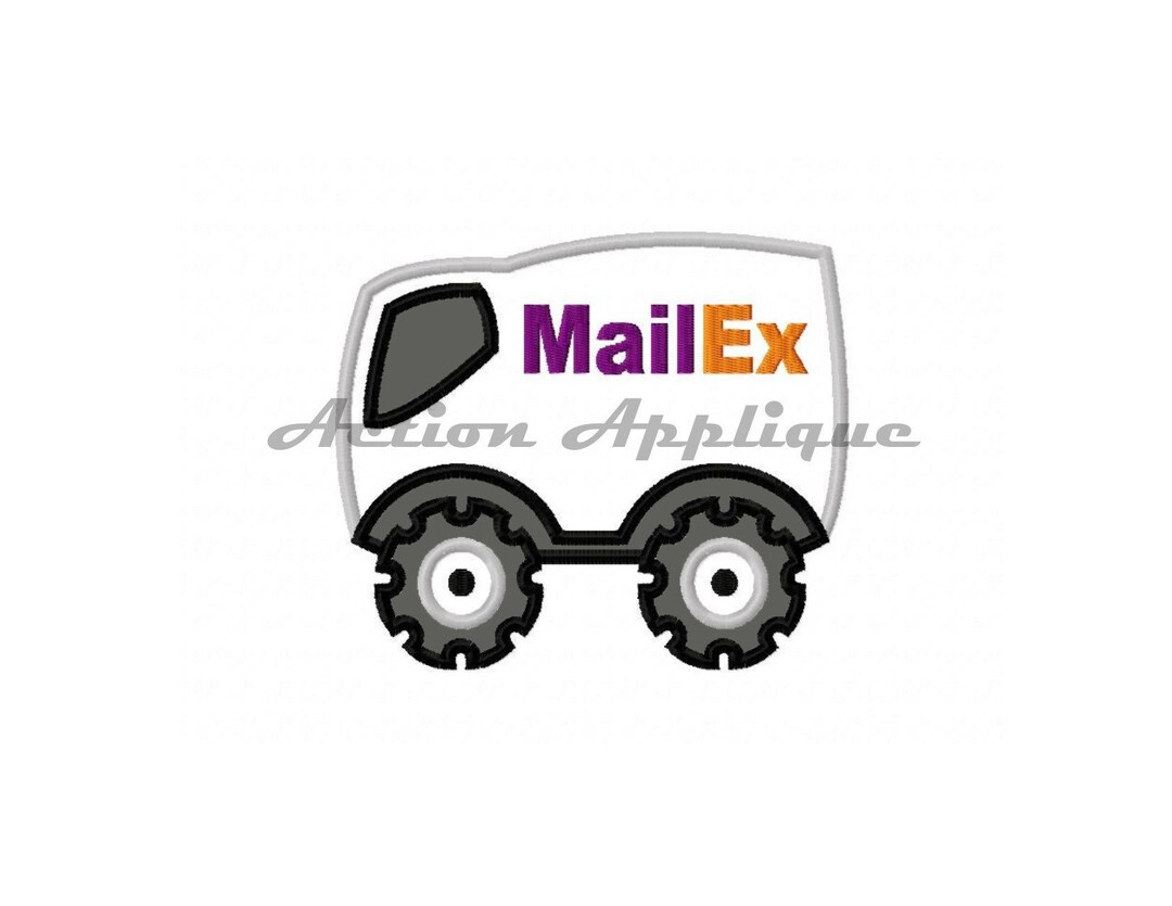 Mail Express Delivery Package Van Truck Vehicle Machine Etsy