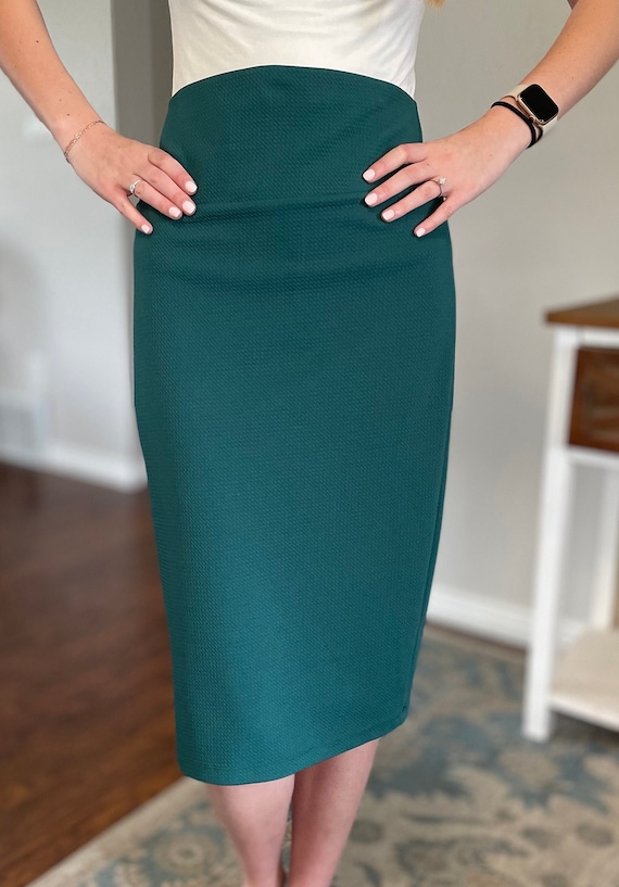 Pencil skirt green hotsell