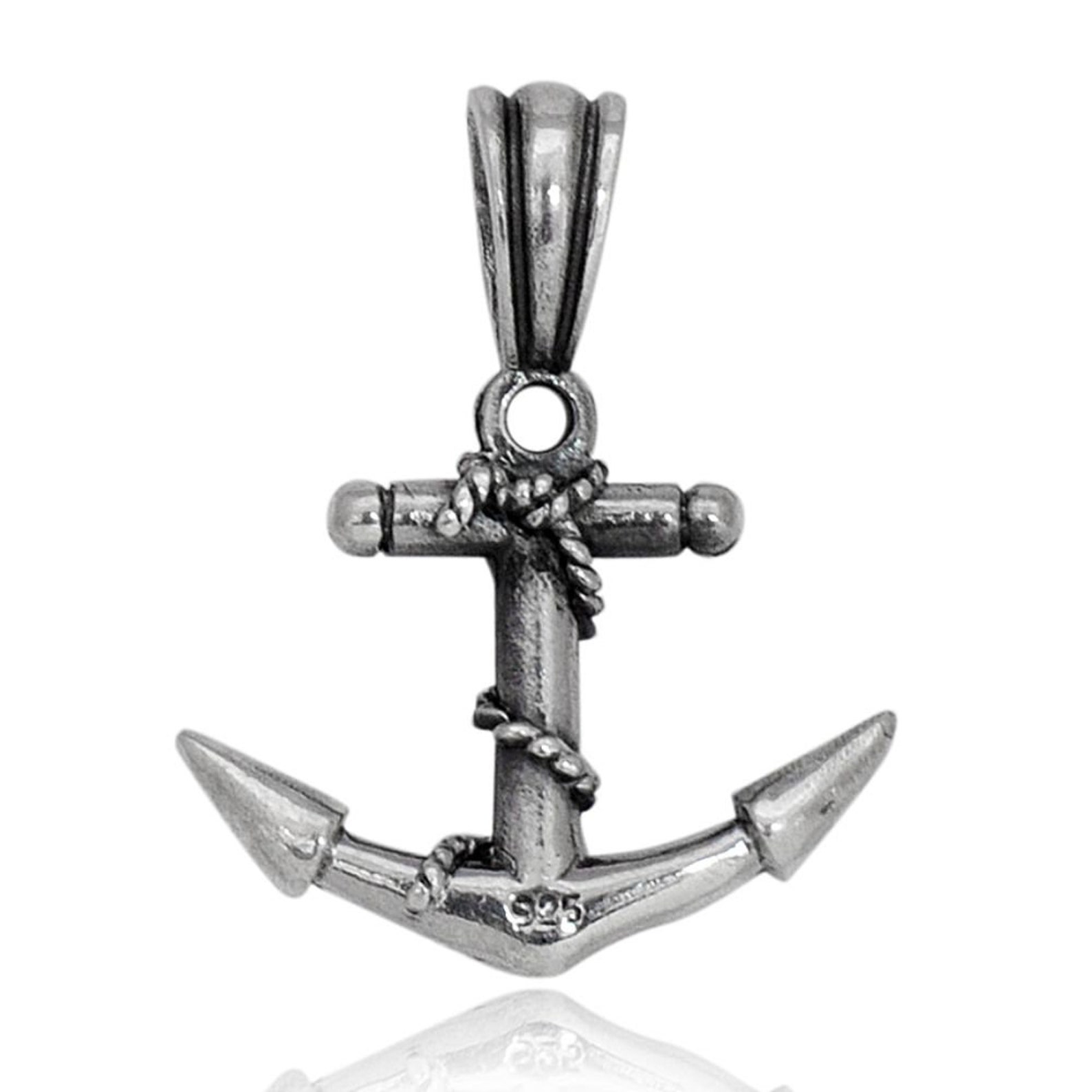 Silver Anchor Pendants Anchor Jewellery Silver Pendants Etsy