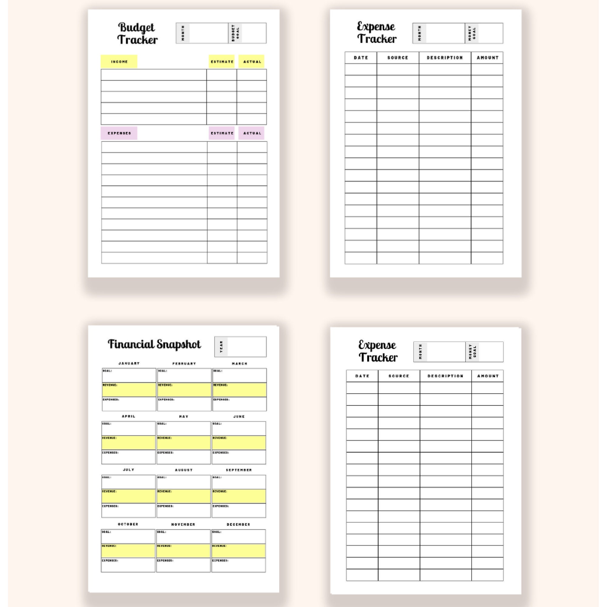 Ultimate Life Binder, Ultimate Life Planner, Printable Planner Pages