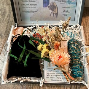 Coffret cadeau personnalisé fête des mères du zodiaque Lion/Coffret cadeau pierre de naissance Lion/Kit cristaux du zodiaque/Ensemble cristaux de guérison/Cadeau d'anniversaire personnalisé Lion