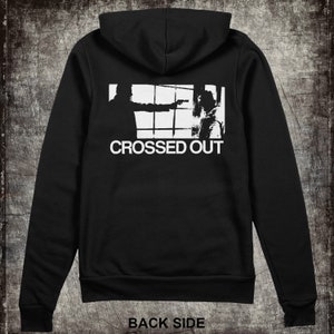 CROSSED OUT - Shooter - Zip Up Hoodie Sweatshirt - Punk, Crust, Anarcho, Peace, Grindcore, Apparel, Power Violence, Bands