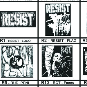 R - Punk Patches - Grindcore, Thrash, Crust, Anarcho, Metal, Vegan, D beat, Street Punk, Screen Print