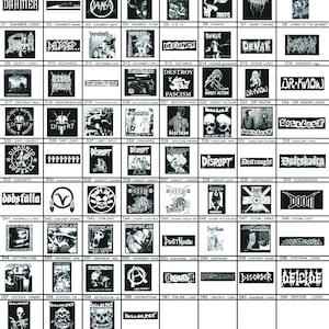 D - Punk Patches - Grindcore, Thrash, Crust, Anarcho, Metal, Vegan, D beat, Street Punk, Screen Print