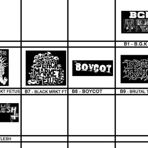 Parches B - Punk - Grindcore, Thrash, Crust, Anarcho, Metal, Vegano, D beat, Street Punk, Serigrafía