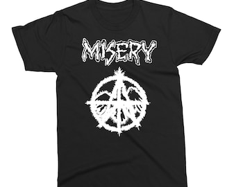 MISERY - Logo - T-shirt -punk, crust, dark, Anarcho, Doom