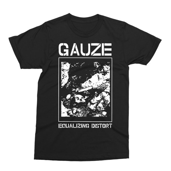 GAUZE -'Equalizing Distort'  Shirt - Gism, Lip Cream, Gastunk, S.O.B., Japan, Rare, punk, crust, dbeat