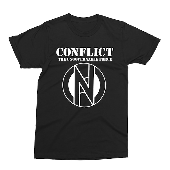 CONFLICT - 'ungovernable Force' Shirt, Punk, Peace, Anarcho