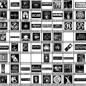 A - Punk Patches - Grindcore, Thrash, Crust, Anarcho, Metal, Vegan, D beat, Street Punk, Screen Print