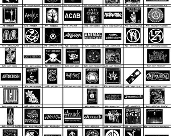 A - Punk Patches - Grindcore, Thrash, Crust, Anarcho, Metal, Vegan, D beat, Street Punk, Screen Print