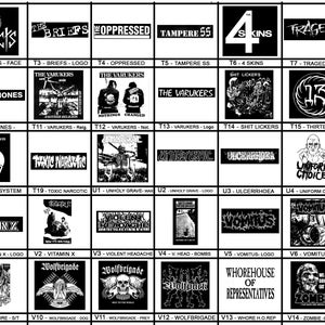 T - Z - Punk Patches - Grindcore, Thrash, Crust, Anarcho, Metal, Vegan, D beat, Street Punk, Screen Print