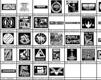 C - Punk Patches - Grindcore, Thrash, Crust, Anarcho, Metal, Vegan, D beat, Street Punk, Screen Print