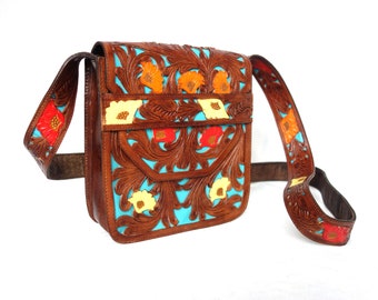 Western Leather Shoulder Bag Multicolor Adjustable Strap Crossbody Bag For Women & Girl Party Travelling And Collage Carry Sling Bag