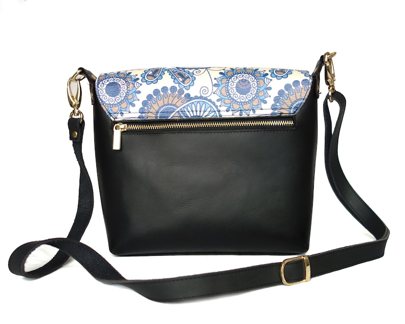 Floral Print Leather Cross Body Bag Handmade Coin Card Sling Bag For Women And Girl Party Travelling Carry Purse image 8