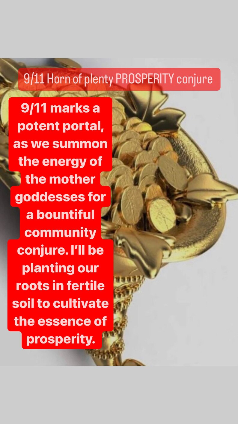 1216 Horn of Plenty PROSPERITY Community Conjure Etsy