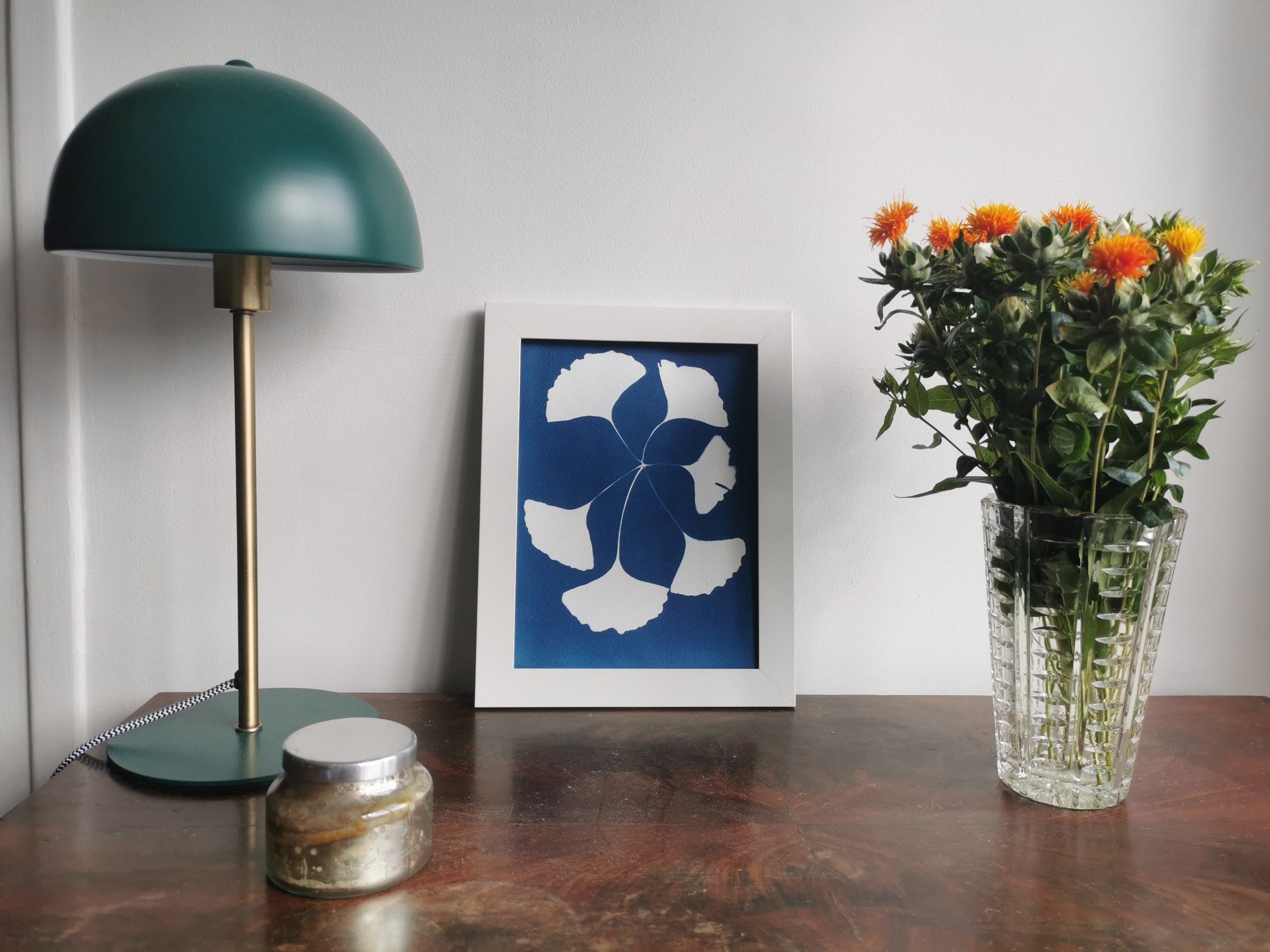 Cyanotype Farandole de Ginkgos