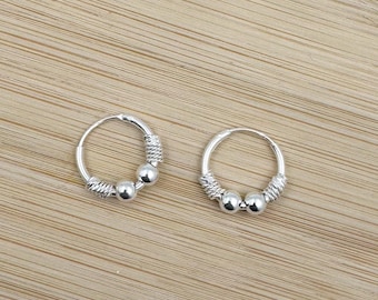 925 Sterling Silver Hoop Earrings: Minimalist Unisex Jewelry