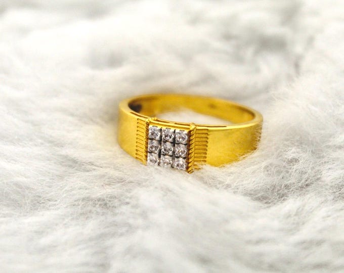 Featured listing image: 22K Gold Men's Ring: Stylish Daily Wear Accessory